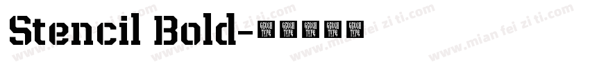 Stencil Bold字体转换